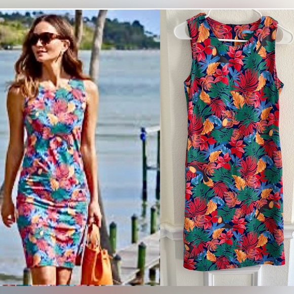 J. McLaughlin Dresses & Skirts - J.MacLaughlin Tropical Colorful Dress